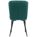 Miniatyrbild 6 av 6: Rootz Set med 2 matstolar - Sammetsklädda säten - Modern design - Ergonomisk komfort - 47L x 49W x 86H cm - Enkel montering och hållbar