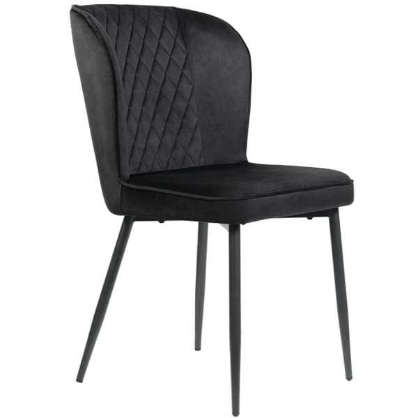 Rootz Velvet Spisestuestol - Moderne polstret sæde - Polstret siddeplads - Enestående komfort - 47L x 43W x 86H cm