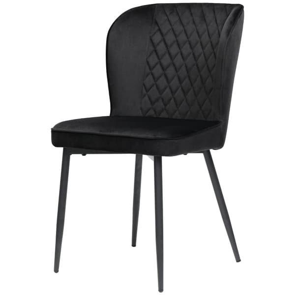 Rootz Velvet Spisestuestol - Moderne polstret sæde - Polstret siddeplads - Enestående komfort - 47L x 43W x 86H cm