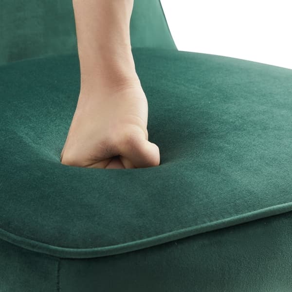 Rootz Velvet spisestuestolesæt - Polstrede siddepladser - Moderne spisestuestole - 150 kg Kapacitet - 46L x 45W x 81,5H cm - Luksuriøs komfort