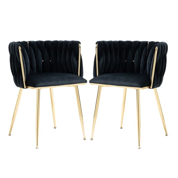 Rootz Velvet -ruokailutuolisarja 2 kpl - Pehmustetut tuolit - Pehmustetut istuimet - Suurin mukavuus - 54 cm x 52 cm x 72 cm
