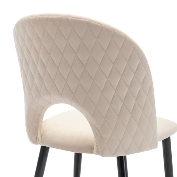 Rootz Velvet spisestuestole - Elegante spisestuestole - Sofistikerede siddepladser - Komfort og holdbarhed - 47L x 44W x 84H cm