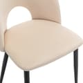 Miniatyrbillede 10 af 11: Rootz Velvet spisestuestole - Elegante spisestuestole - Sofistikerede siddepladser - Komfort og holdbarhed - 47L x 44W x 84H cm