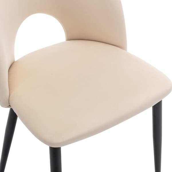 Rootz Velvet spisestuestole - Elegante spisestuestole - Sofistikerede siddepladser - Komfort og holdbarhed - 47L x 44W x 84H cm