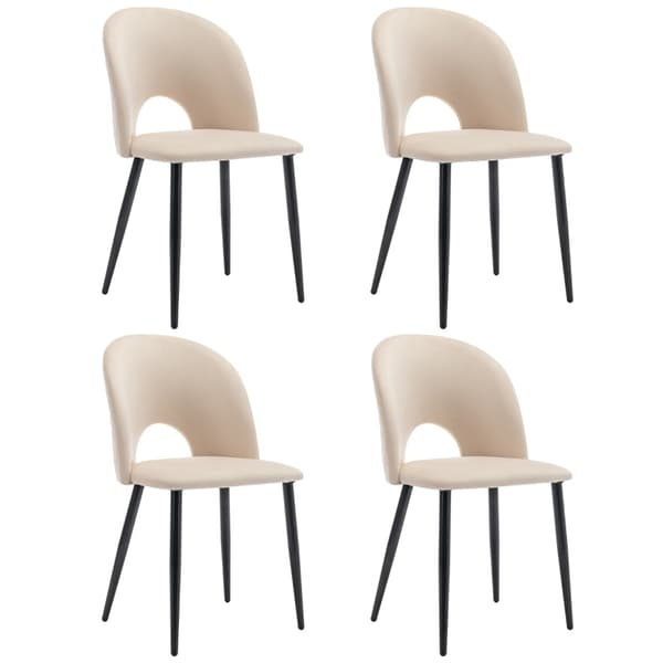 Rootz Velvet spisestuestole - Elegante spisestuestole - Sofistikerede siddepladser - Komfort og holdbarhed - 47L x 44W x 84H cm