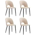 Miniatyrbillede 1 af 11: Rootz Velvet spisestuestole - Elegante spisestuestole - Sofistikerede siddepladser - Komfort og holdbarhed - 47L x 44W x 84H cm