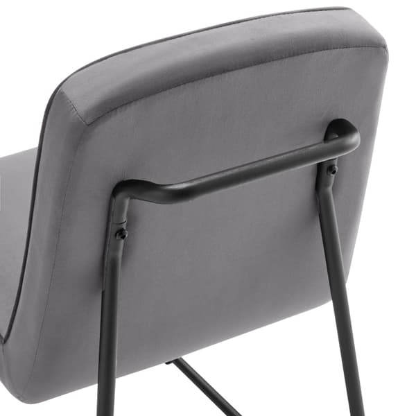 Rootz Velvet spisestuestole - Elegante siddepladser - Polstrede stole - Enestående komfort - 46L x 45W x 81,5H cm - Moderne gråt design
