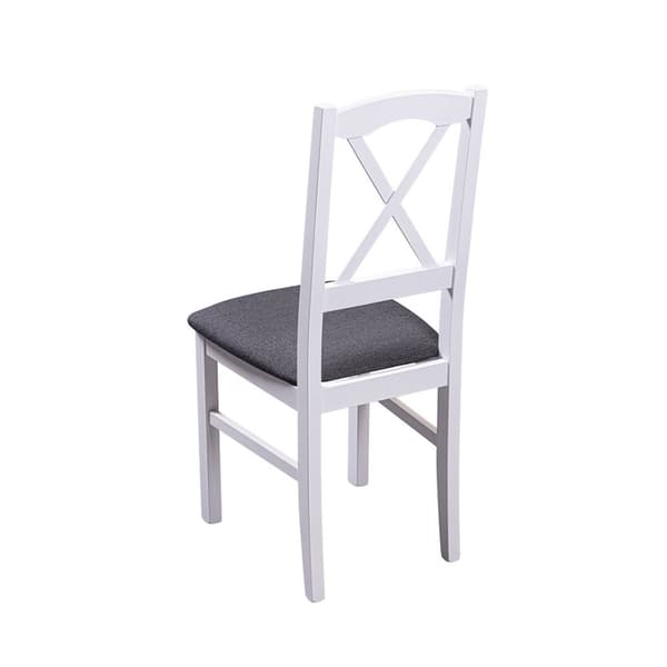2 x Zofia matstol vit, grå.
