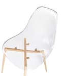 Miniatyrbild 8 av 9: Matstol 4-pack Transparent Syntetisk Sits Metallben Moderna Enkla Minimalistiska Sittmöbler