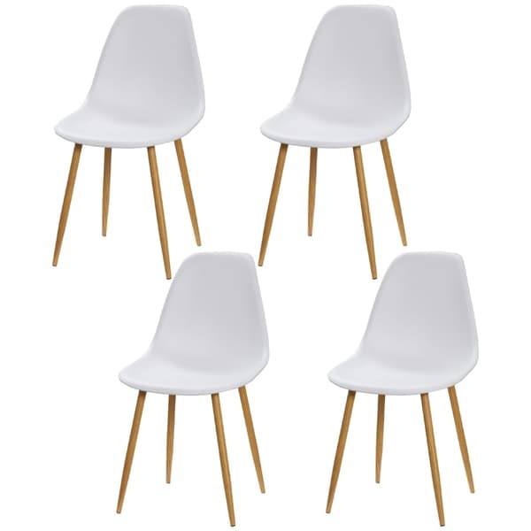 Rootz 4-delt moderne spisestuestolesæt - Køkkenstole - Spisestuesæder - Ergonomisk komfort - 45 cm x 52 cm x 85,5 cm