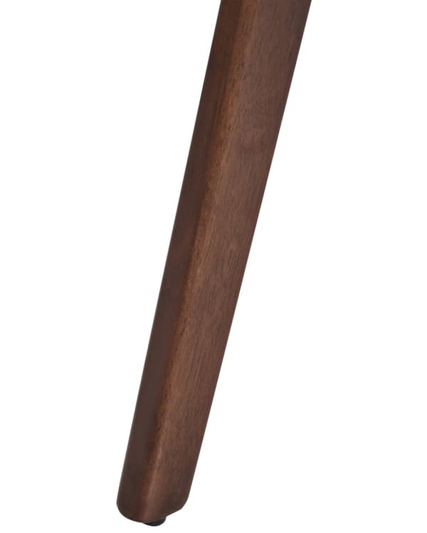 Matstolar 2-pack Mörkt Trä och Beige Polyester Boucle Tyg Gummiträ Ben Retro Traditionell Stil