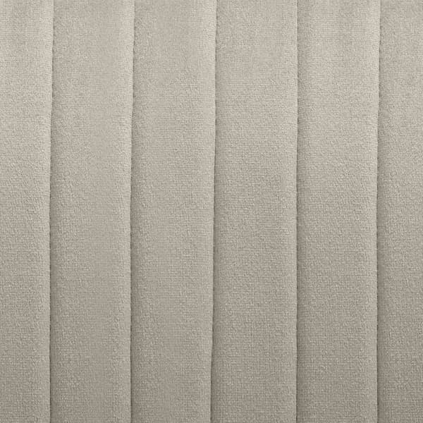 Stol Marilyn, velour, quiltet - creme/sort,Sæt med 2 stk.