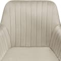 Miniatyrbillede 7 af 11: Stol Marilyn, velour, quiltet - creme/guld,pr. stk.
