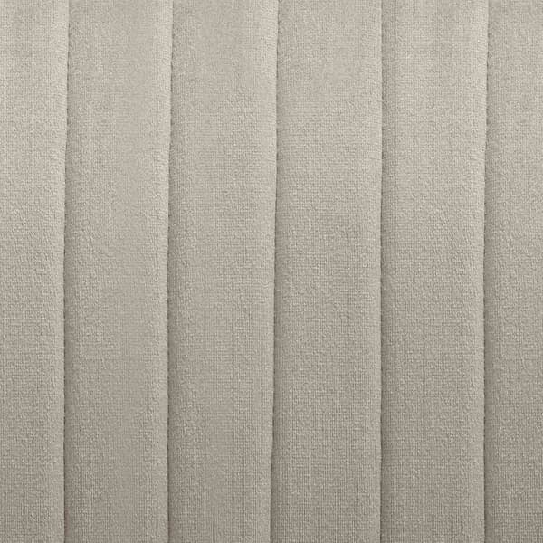 Stol Marilyn, velour, quiltet - creme/guld,pr. stk.