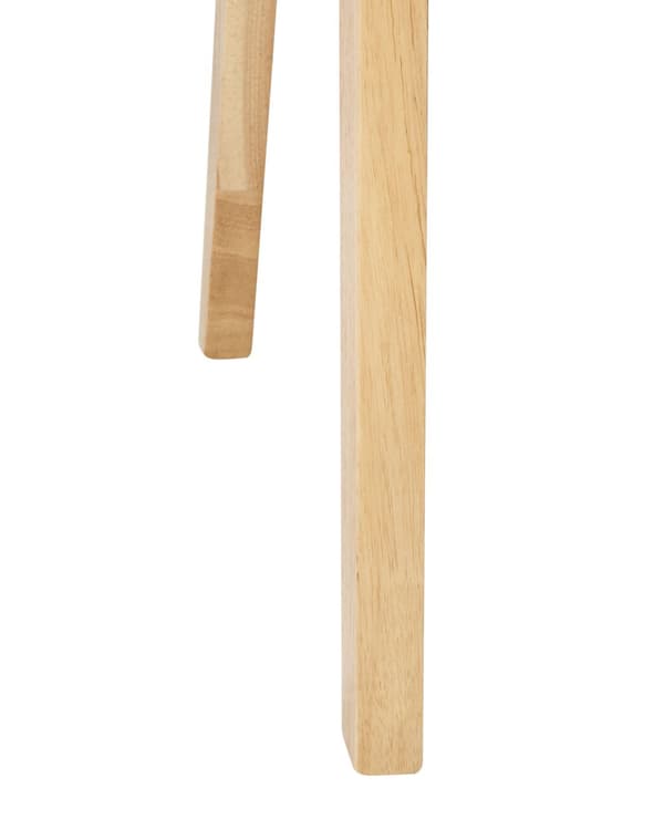 Matstolar 2-pack Ljus Gummiträram Grå Tygsits Armlösa Retro Traditionell Design