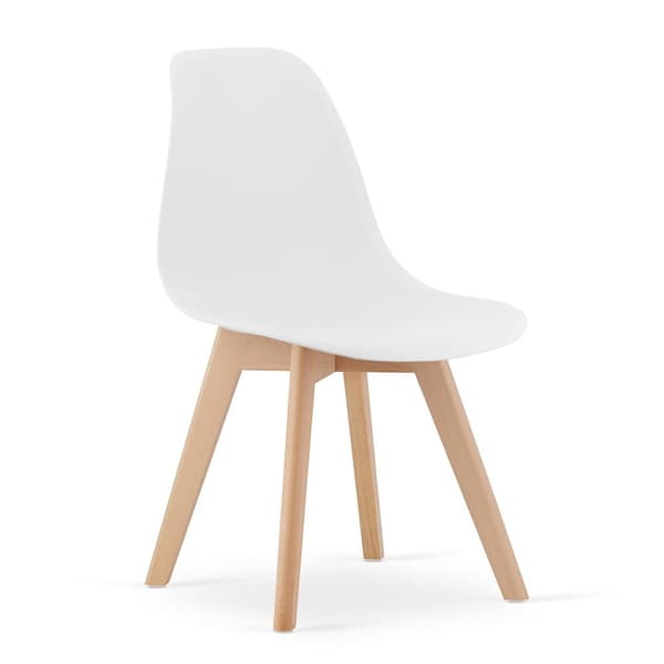 KITO Sæt af 4 hvide spisestuestole - Moderne, komfortable & holdbare til interiørarkitekter