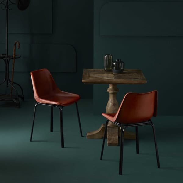Chaise en cuir L45 cm - ROCKIE