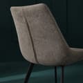 Miniatyrbild 6 av 7: Lot de 2 chaises en tissu taupe L62 cm - COLOMBE