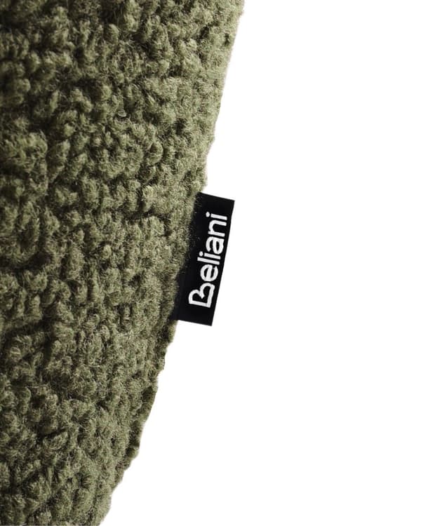 Set om 2 Matstolar Grön Boucle Teddy Tyg Sits Metallben för Matsal Kök