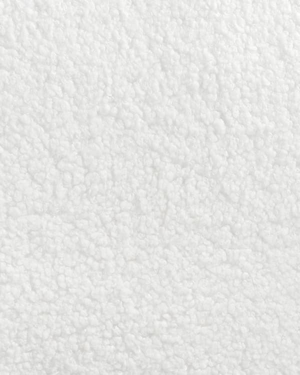 Set om 2 Matstolar Off-White Boucle Teddy Tyg Sits Metallben för Matsal Kök
