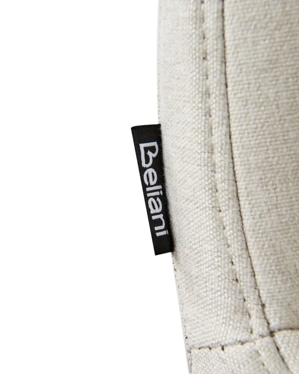 Spisebordsstol Off White Polyester Stof Sæt af 2 Spisestole Moderne Spisestuestol Polstrede Stole til Spisebord med Træben Design