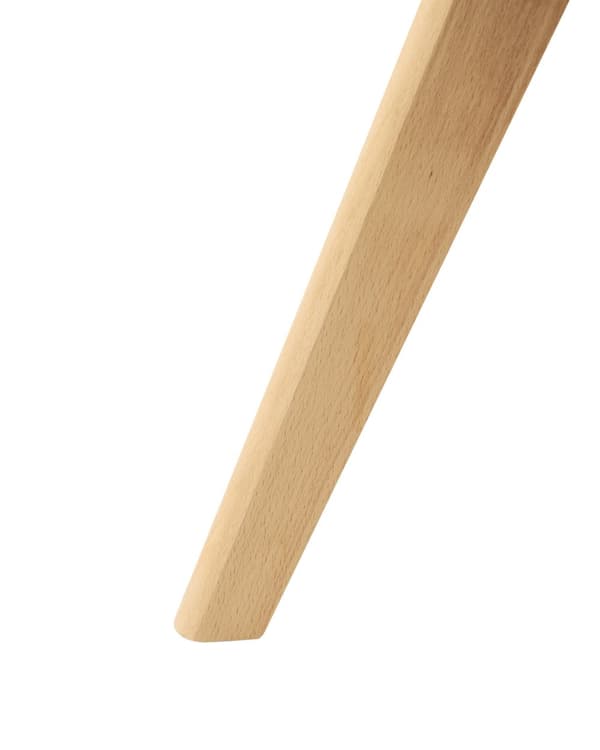 Spisebordsstol Brun Polyester Stof Sæt af 2 Spisestole Moderne Spisestuestol Polstrede Stole til Spisebord med Træben Design