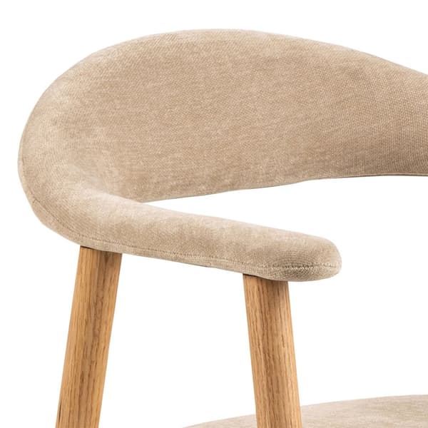 2 x  Addi spisestuestol med armlæn beige.