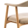 Miniatyrbillede 5 af 10: 2 x  Addi spisestuestol med armlæn beige.