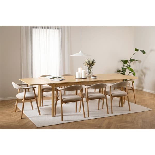 2 x Addi spisestuestol med armlæn beige.