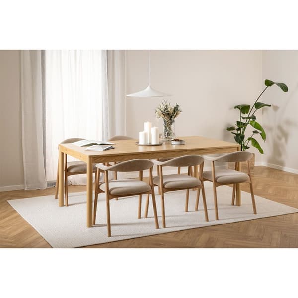 2 x Addi spisestuestol med armlæn beige.