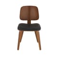 Miniatyrbild 3 av 6: Lot de 2 chaises en vinyle noir H80,5 cm - BRAND