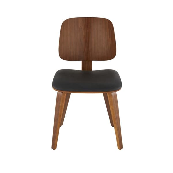 Lot de 2 chaises en vinyle noir H80,5 cm - BRAND