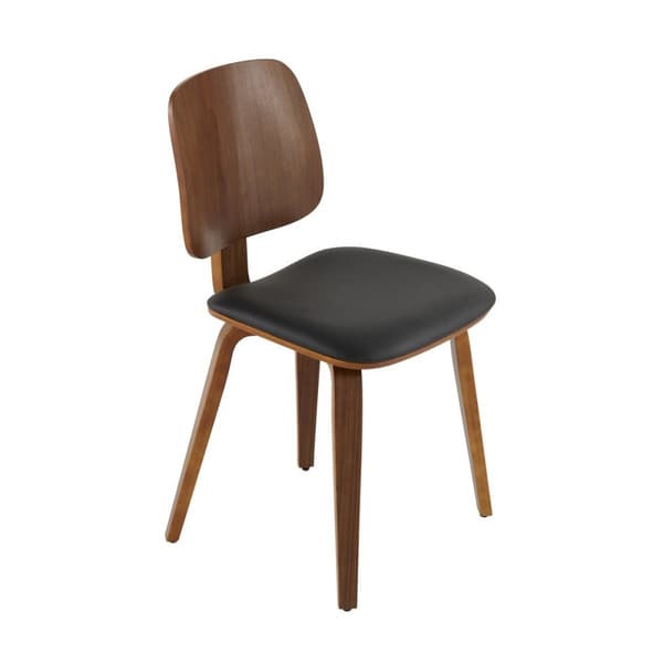 Lot de 2 chaises en vinyle noir H80,5 cm - BRAND
