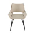 Miniatyrbild 3 av 6: Lot de 2 chaises en tissu beige H81 cm - HORTENSE