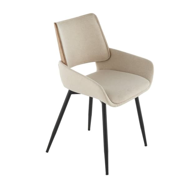 Lot de 2 chaises en tissu beige H81 cm - HORTENSE