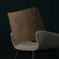 Miniatyrbild 5 av 6: Lot de 2 chaises en tissu beige H81 cm - HORTENSE