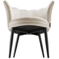 Miniatyrbillede 9 af 11: Sofa Stella, tyk polstring, 67x64x76cm - Velour creme/sort