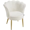 Miniatyrbillede 5 af 11: Sofa Stella, tyk polstring, 67x64x76cm - Kunstpels creme/guld