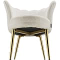 Miniatyrbillede 9 af 11: Sofa Stella, tyk polstring, 67x64x76cm - Kunstpels creme/guld