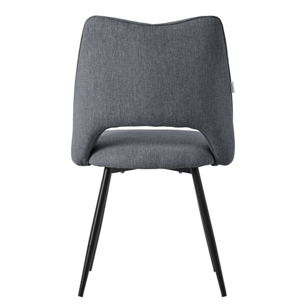 Matstol set om 2 grå stoppad inkl. monteringsmaterial Stoppad stol Köksstol ML design