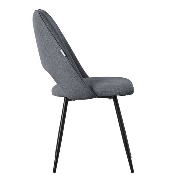 Matstol set om 4 grå stoppad inkl. monteringsmaterial Stoppad stol Köksstol ML design