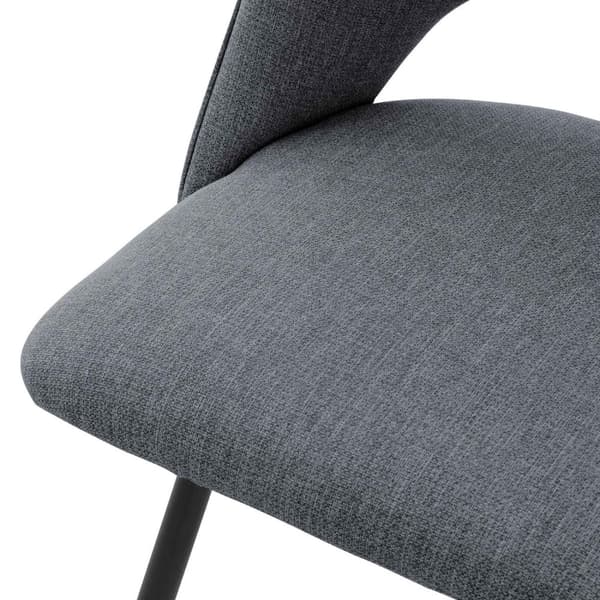 Matstol set om 4 grå stoppad inkl. monteringsmaterial Stoppad stol Köksstol ML design