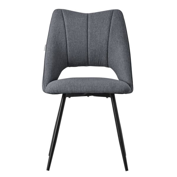 Matstol set om 4 grå stoppad inkl. monteringsmaterial Stoppad stol Köksstol ML design