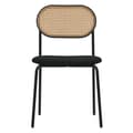 Pikkukuva 2 / 7: Matstol set om 4 svart upp till 120 kg rotting ryggstöd ML-Design