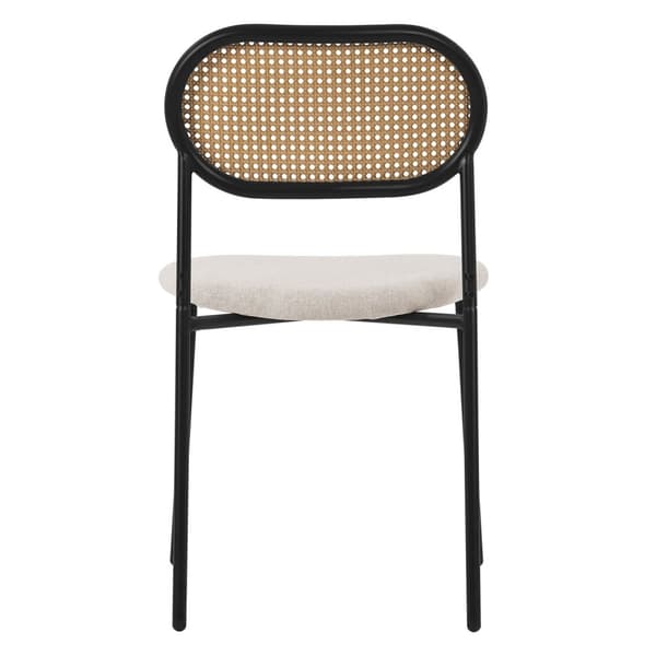 Matstol set om 4 beige upp till 120 kg rotting ryggstöd ML-Design