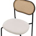 Miniatyrbild 5 av 7: Matstol set om 4 beige upp till 120 kg rotting ryggstöd ML-Design