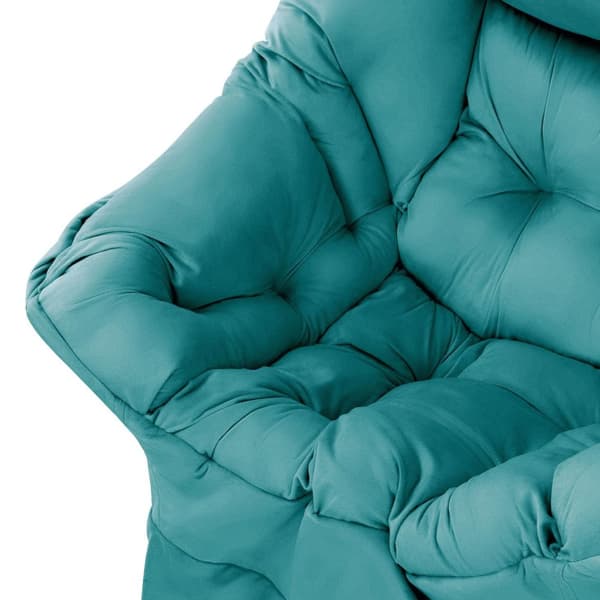 Bensindriven reclinerstol med armstöd och tjock huvuddyna samt metallram Loungestol upp till 120 kg ML design