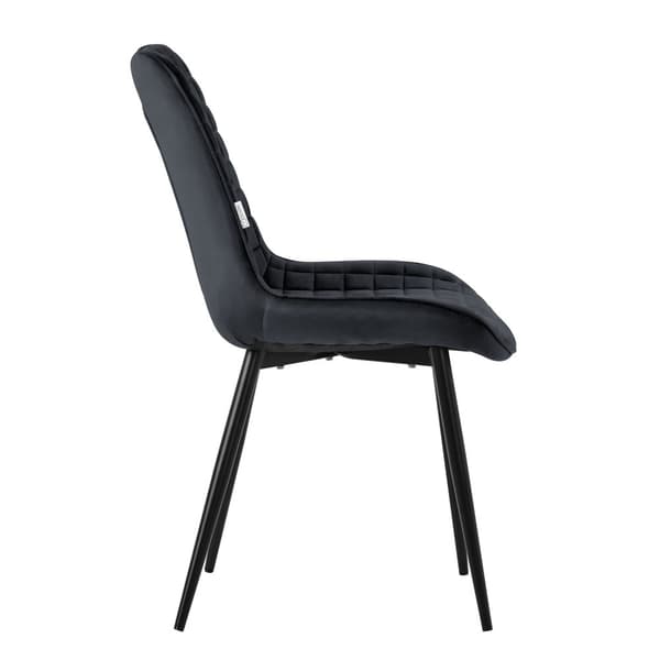 Ruokailutuolin 2 kpl antrasiittinen keinonahkaverhoilu metallijaloilla sis. kokoonpanomateriaalin ML-Design