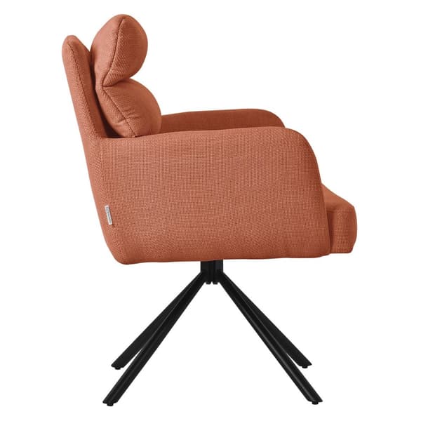 Matstol orange snurrbar med avtagbar ryggdyna stoppad upp till 120 kg ML design
