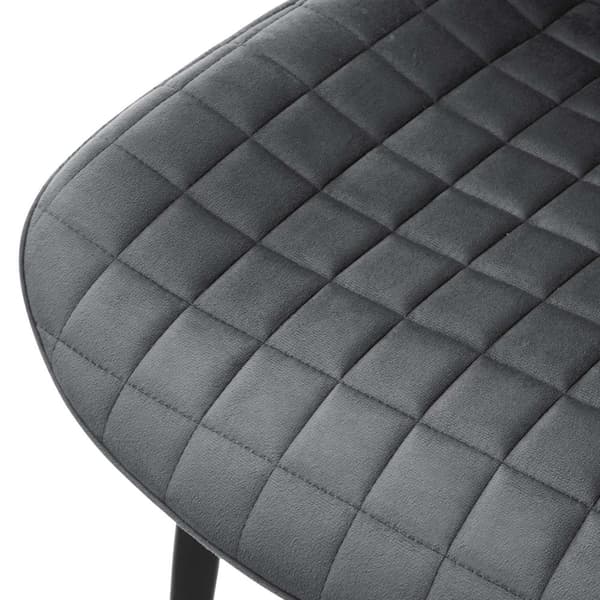 Ruokailutuolin 2 kpl antrasiittinen keinonahkaverhoilu metallijaloilla sis. kokoonpanomateriaalin ML-Design